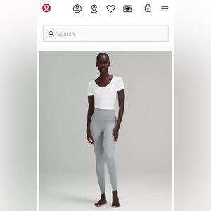 NWT white Lululemon align Tee size 4